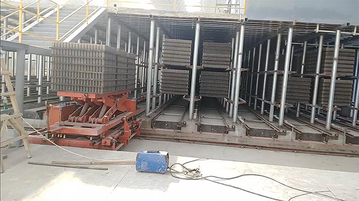 免燒磚軌道窯、免燒磚養(yǎng)護窯